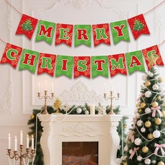 Reusable Merry Christmas Photo Backdrop – 7.48″ x 393″ for Cheerful Celebrations