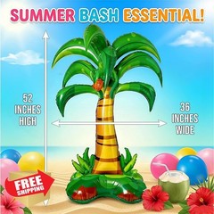 Tedercle 52″ Inflatable Palm Tree Balloon Hawaiian