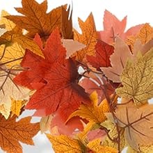 13FT Fall Leaf Garlands 2 PCS Fall Garland for Mantle Thanksgiving Fall