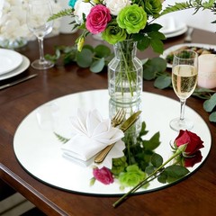 10 Pack Round Mirrors for Centerpieces, 8 inch Circle Mirror Centerpieces for…