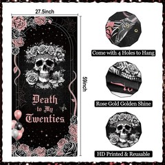 Death to My 20s Decorations, 30th Birthday Decorations for Her, Rip 20s Banne…