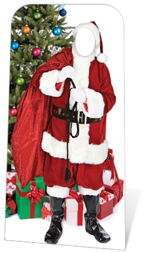 Father Christmas ‘Stand In’ Cardboard Cutout Figure 186cm Tall – Xmas Party Fun
