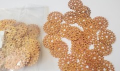 CraftbudyUS 100pcs x29mm Rust Circle Design for Table Confetti/Craft