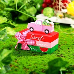 4 Pcs Watermelon Tiered Tray Decor Mini Summer Decor Summer Table Decorations…