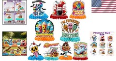 Ghosts and Pumpkins: 9Pcs Summer Halloween Table Centerpieces for Fun Parties