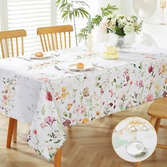 MATIRUG Spring Summer Tablecloths for Rectangle Tables 52×70 Inch, Washable W…