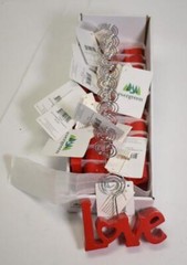 Evergreen 7CDU208 Wood & Wire «Love» Photo Holder Party Decorations Pack of 12