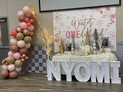 Winter Onederland Backdrop for Girl 1st Birthday Party Decoration (7x5ft).