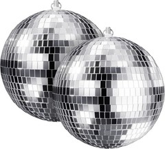 Stunning 2-Pack Silver Disco Balls – 8 Inch Reflective Elegance for Events