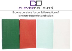 50 PCS White Luminary Bags Luminaria Christmas Holiday Wedding Party Decor