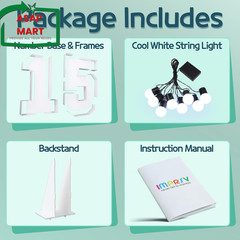 Marquee Numbers Large 15Th-Birthday Decorations: 3Ft Light up Number 15 Birthday