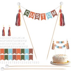 Breling 90 Pc Cake Banner Bohemian Color