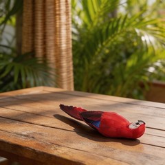 Fake Artificial Parrot Foam Feather Bird Garden Home Decor Yard Lawn Orname