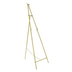 Luxury Gold Bow Display Easel Stand Elegant Metal Floor Standing Frame Holder