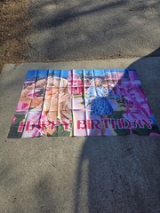 Barbie Happy Birthday party banner.