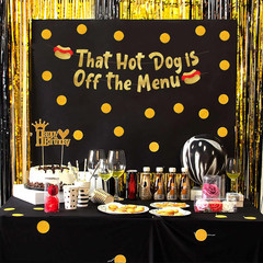 Funny Bachelor and Bachelorette Party Gold Glitter Banner – Bachelor Party Ideas