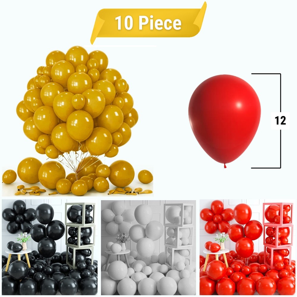 Holi Decorations 2025 Foil Balloons Banner Set