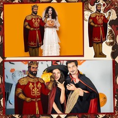 Jetec 6 ft Medieval Party Decorations Royal King Cardboard Cutout Stand up Life