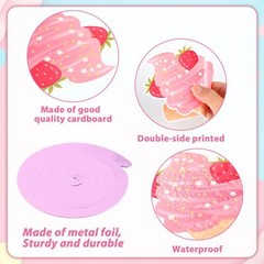 58 PCS Ice Cream Party Hanging Swirls Summer Birthday & Baby Shower Decor