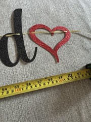 Almost Married Glitter Party Banner Garland w/ Hearts, Black Red Gold, Wedding