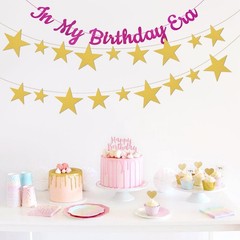 120PCS Glitter Gold Five Star Cutouts Paper