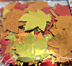 NEW! Assorted Fall Maple Leaves Party Confetti *LOT OF 6*