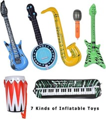 80s 90s Inflatable Party Decorations – Rock Band Instruments