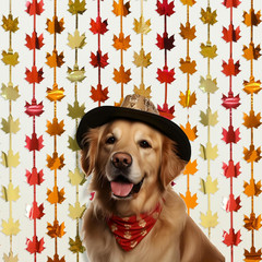 2pcs Fall Decor, Red Gold Orange Maple Leaves, Autumn Harvest Photo Booth Props