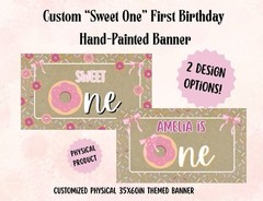 Customizable Hand Painted Banner for Any Occasion, Painted birthday banner 3x5ft