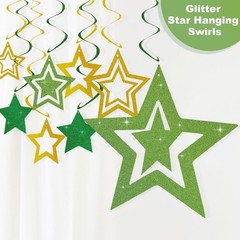 Sage Green Gold Party Decorations Supplies Happy Banner Honeycomb Balls Fring…