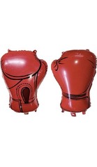 Pink 4 Piece Boxing Gloves Foil Balloons New, Party Decorations Wrestling Fight