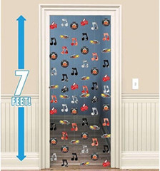 Amscan 50’s Rock and Roll String Decorations, 7ft, Pack of 6, Model 670161