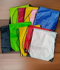160-Drawstring Cinch Backpacks. Assorted Colors.