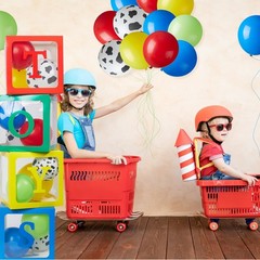 16 Pcs Toy Themed Party Decorations 4 Transparent Balloons Boxes with 12 Funn…