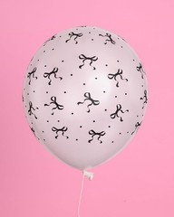 , Black + White Bow Latex Balloons – 24 pk, 12″ | Bachelorette Decorations, A…