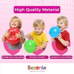 Assorted Rainbow Latex Balloons, 100 Pack 12 inch Round Helium Bright Color B…
