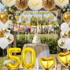 Happy 50Th Anniversary Party Decorations – Gold Glitter We Still Do Decoration w