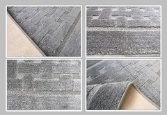 8 ft Long, Grey, Non-Slip Washable Carpet 2’2″ x 8′ (Runner), Grey Labyrinth