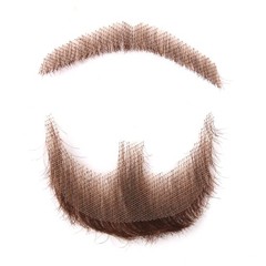 Fake Beard Goatee Beard Realistic 100% Human Hair Full Hand Tied Goatee False…