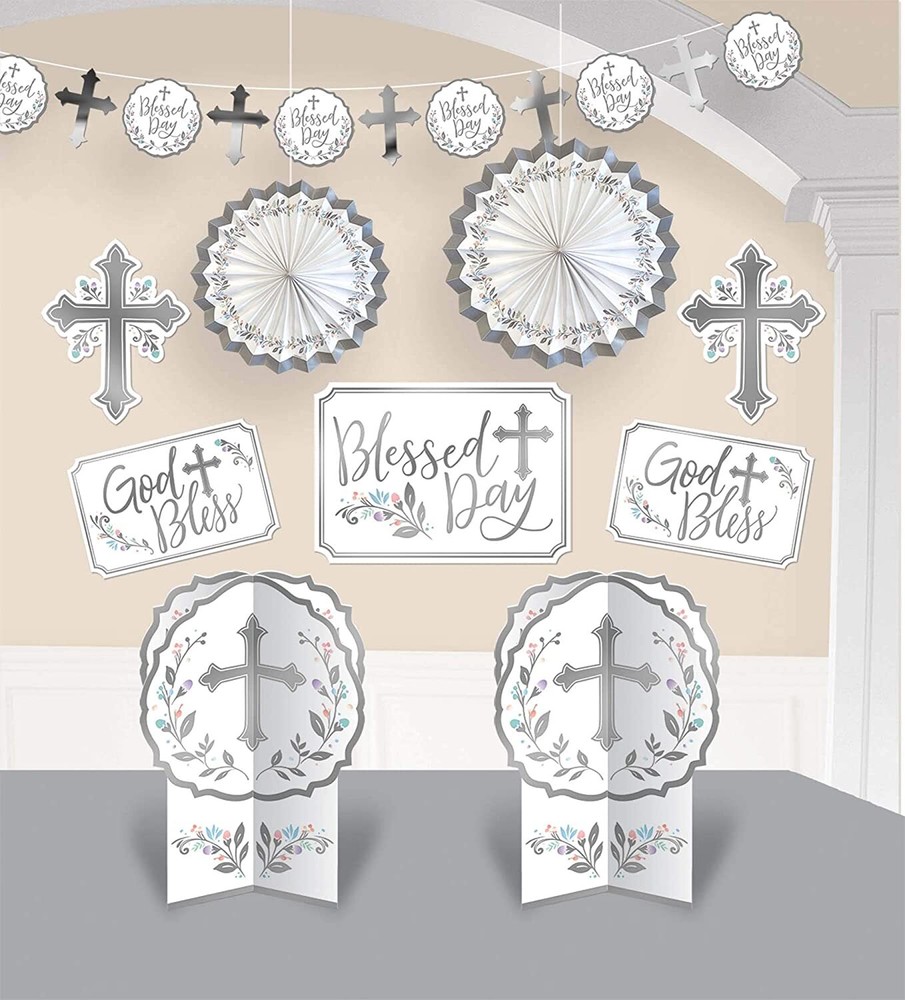 Holy Day Cross Christian Religious Theme Party Room Decorating Kit