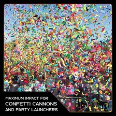 Biodegradable Confetti 1 lb Multicolor 2″ x 3/4″ Rectangular for Cannons
