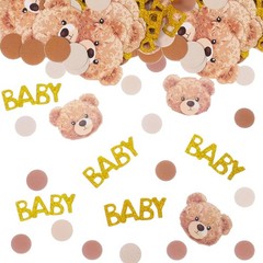 200 Pcs Bear Baby Shower Confetti Gender Reveal Decor Party Table Scatter