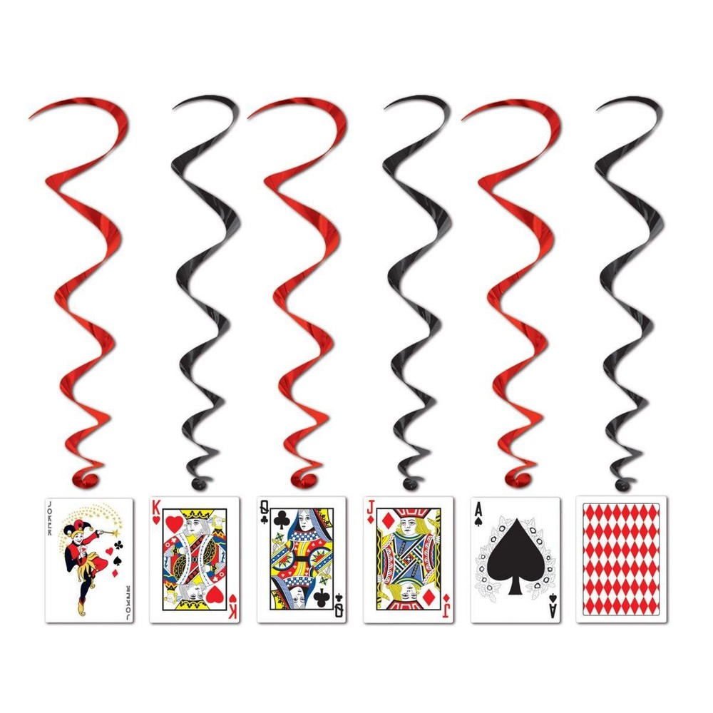 Beistle Playing Card Whirls – Casino | Party Supply | Decoration