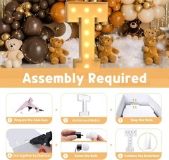 Marquee Light Up Letters 3ft Marquee Letters T