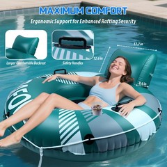 Pool Float Adult 53″ Inflatable Tube, River Tubes for Floating Heavy Duty with