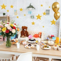 120 PCS Gold Star Cutouts 4 Sizes Glitter Paper Bulletin Board Wall Decor