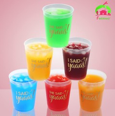 Bachelorette Party Cups – I She Said Yaaas Yes Style (16 pcs) – Engagement Part