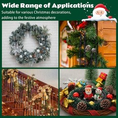 Glitter Black Christmas Icicle Tinsel Strands Foil Fringe 18 Inch 5000 PCS