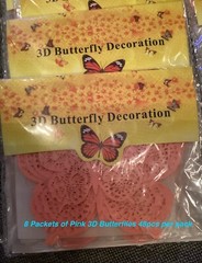 3D Butterflies Cutouts For Parties, Decorations For Weddings, Cakes, Walls, Yard