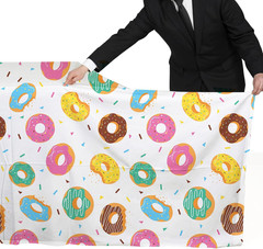 2 Pack Donut Party Tablecloth 54″ x 108″ Plastic Birthday Baby Shower Decor